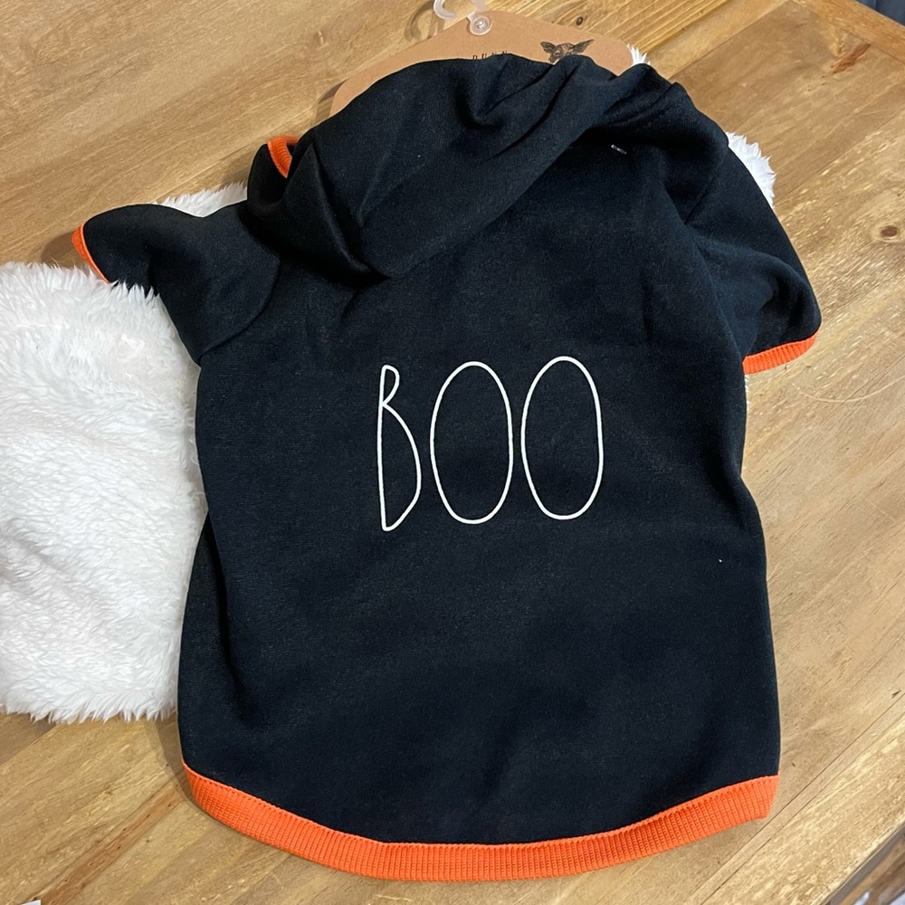 New! Rae Dunn dog hoodie costume “Boo”